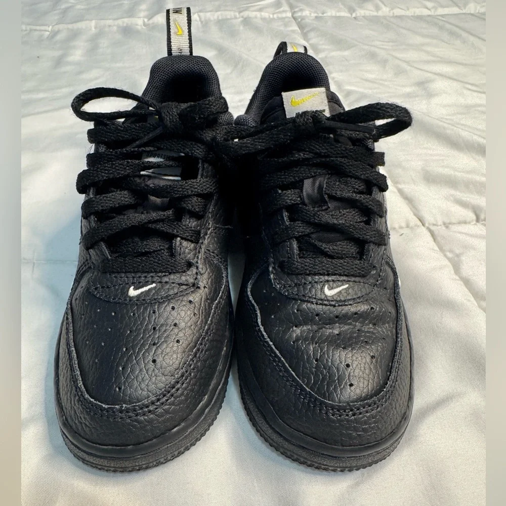 Nike Court Borough Low Black White Kids Size 13C AV4732-001